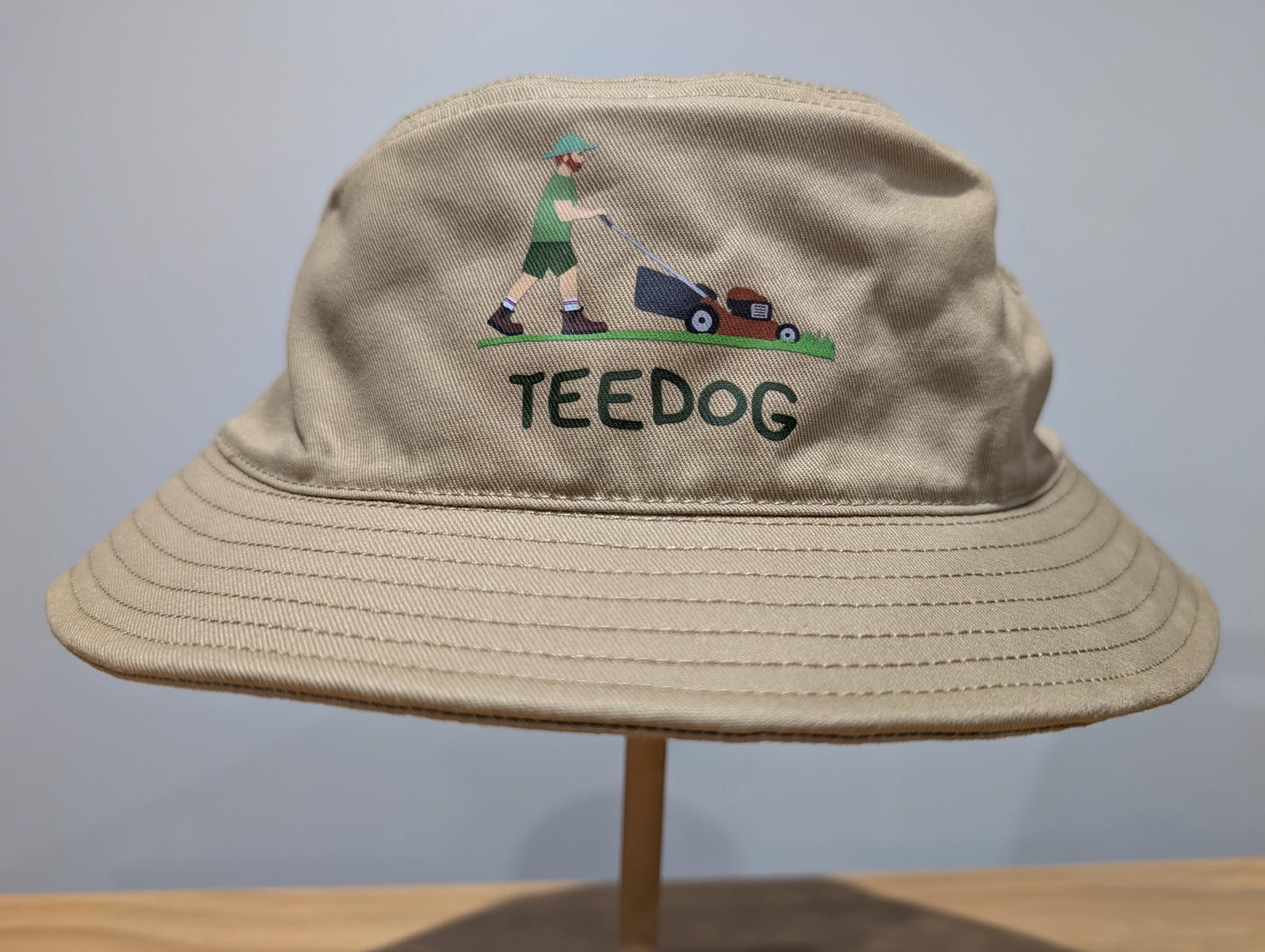 Weekend Therapy Bucket Hat – Funny Lawn Mowing Sun Hat – Gardening Headwear for Men & Women – Hand Printed Eco Friendly Gift – Lawn Care Cap