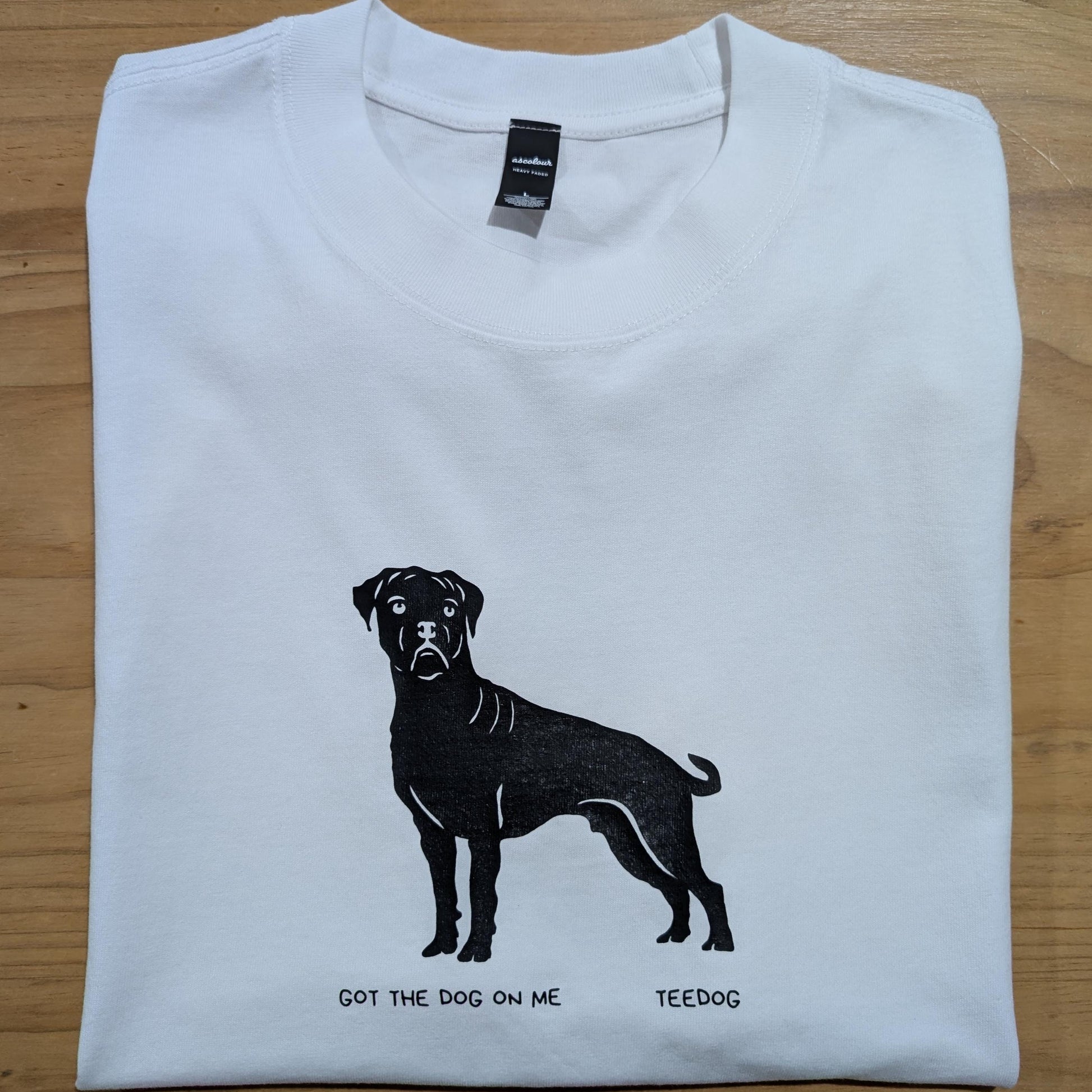 Boxer Dog T-Shirt, Hand Drawn Boxer Illustration, Gift for Dog Lovers, Unisex Cotton Tee, Boxer Mum & Dad Shirt, Hand Printed in Ballarat