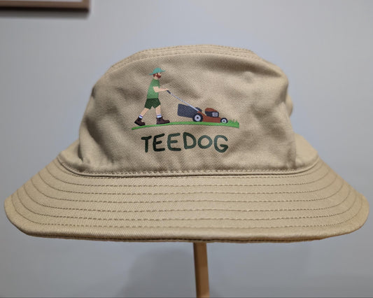 Weekend Therapy Bucket Hat – Funny Lawn Mowing Sun Hat – Gardening Headwear for Men & Women – Hand Printed Eco Friendly Gift – Lawn Care Cap