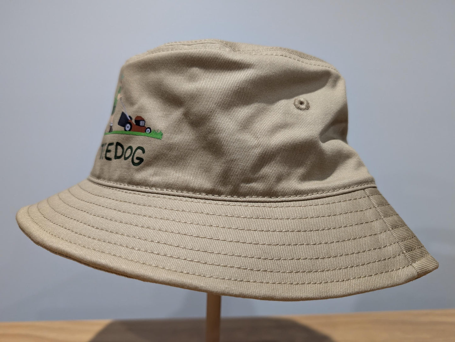 Weekend Therapy Bucket Hat – Funny Lawn Mowing Sun Hat – Gardening Headwear for Men & Women – Hand Printed Eco Friendly Gift – Lawn Care Cap