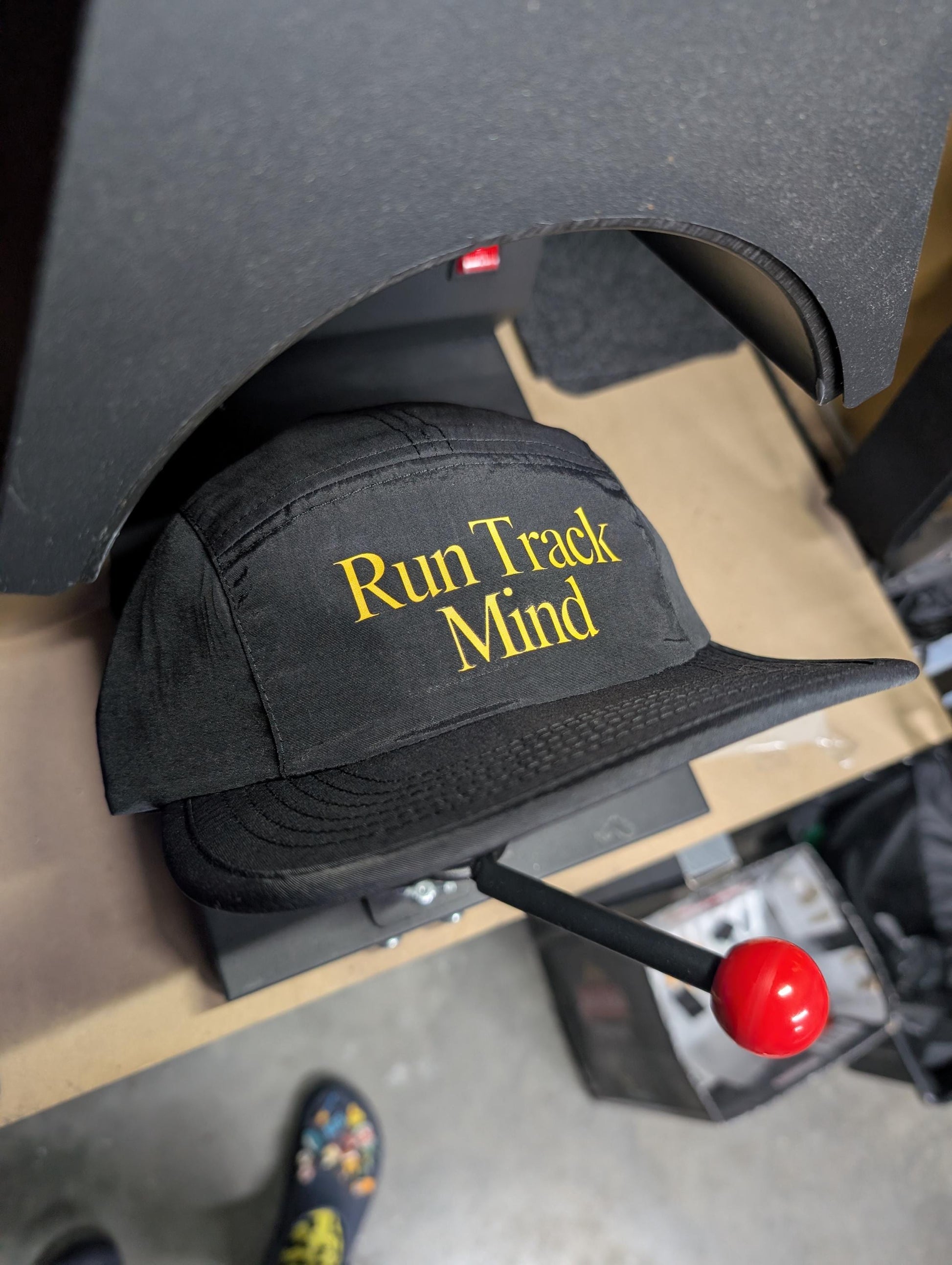Retro Running Hat – Recycled Nylon 5 Panel Cap – Vintage Style Run Track Mind Headwear – Logo Performance Hat – Eco Friendly Sportswear